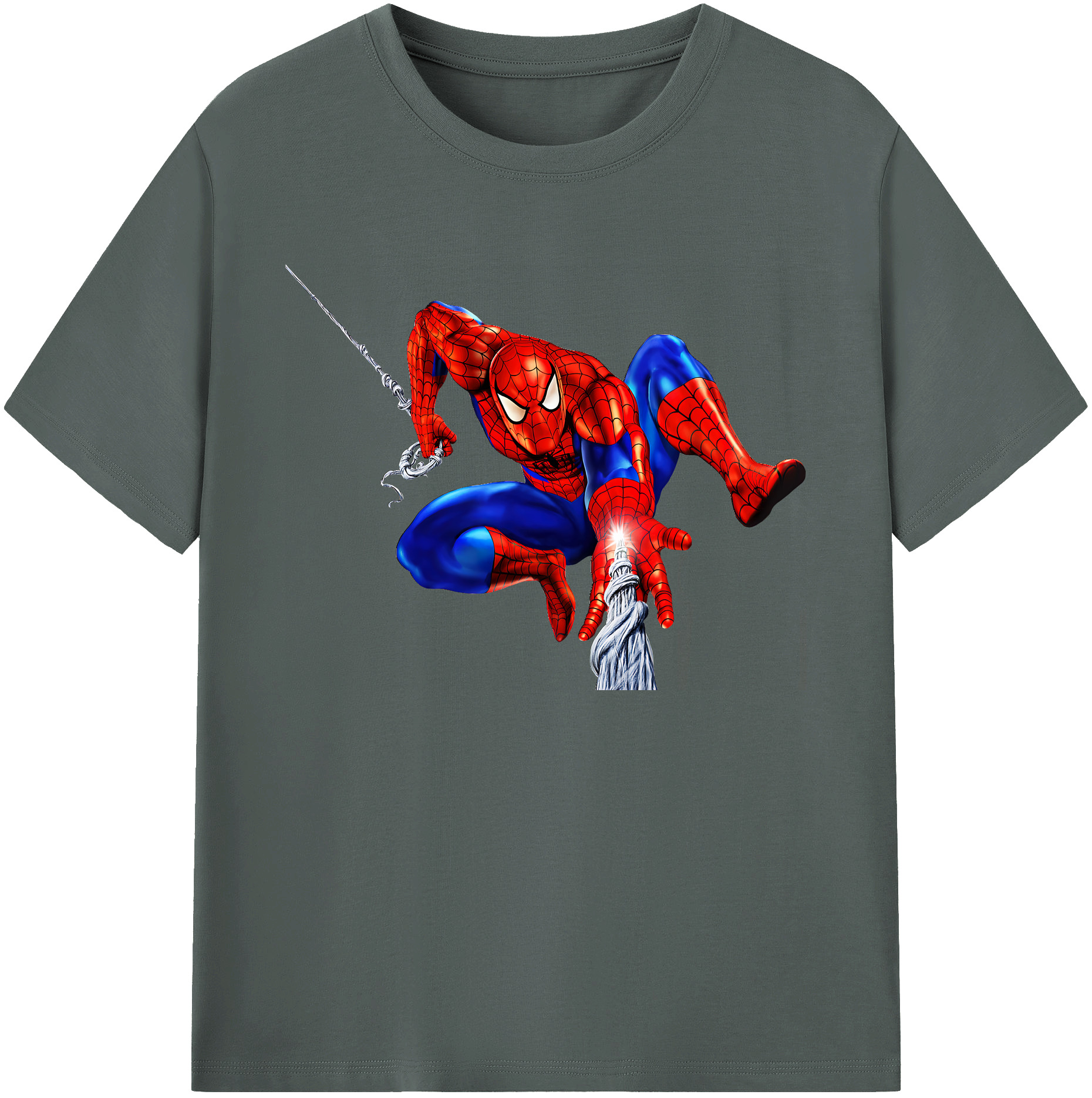 （画像用） Spider Man スパイダーマン 綿100％ メンズ半袖Tシャツ｜肌触りやわらか＆通気性